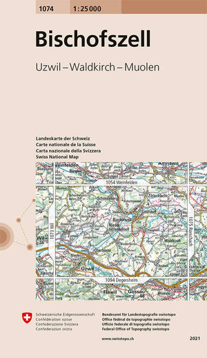 Swisstopo | 1074 Bischofszell - • WEBER VERLAG