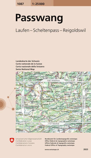 Swisstopo | 1087 Passwang - • WEBER VERLAG