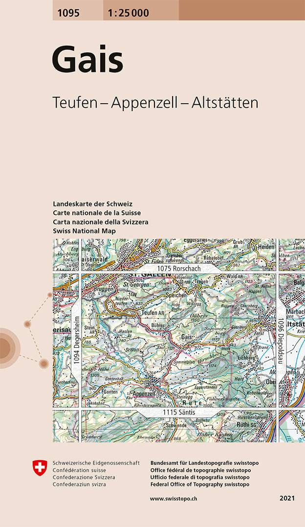 Swisstopo | 1095 Gais - • WEBER VERLAG