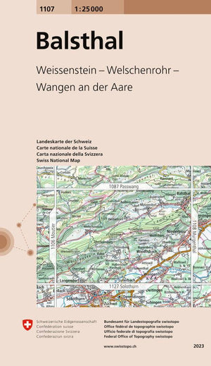 Swisstopo | 1107 Balsthal - • WEBER VERLAG