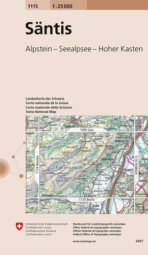 Swisstopo | 1115 Säntis - • WEBER VERLAG