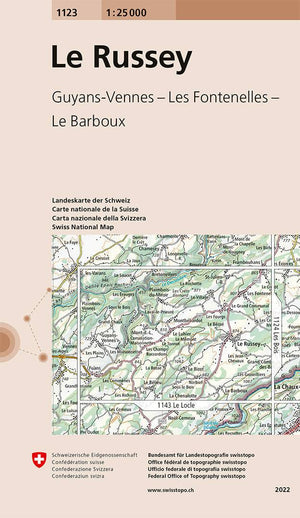 Swisstopo | 1123 Le Russey - • WEBER VERLAG