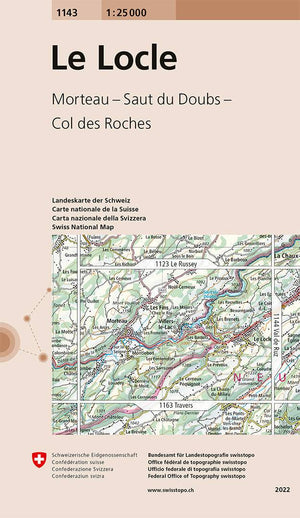 Swisstopo | 1143 Le Locle - • WEBER VERLAG