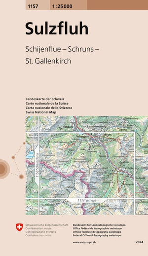 Swisstopo | 1157 Sulzfluh - • WEBER VERLAG
