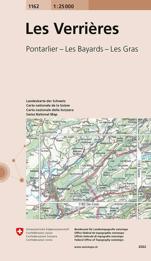 Swisstopo | 1162 Les Verrières - • WEBER VERLAG