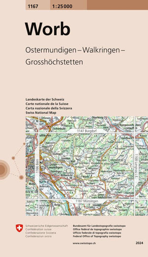 Swisstopo | 1167 Worb - • WEBER VERLAG