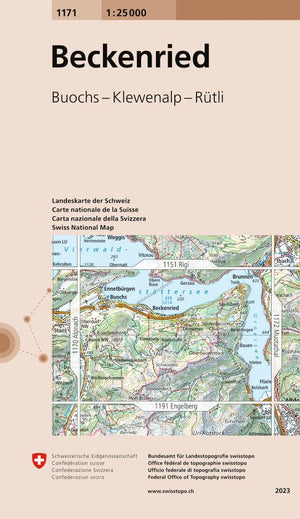 Swisstopo | 1171 Beckenried - • WEBER VERLAG