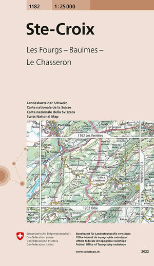Swisstopo | 1182 Ste-Croix - • WEBER VERLAG