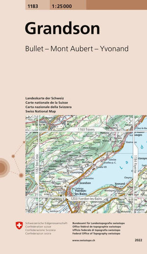 Swisstopo | 1183 Grandson - • WEBER VERLAG