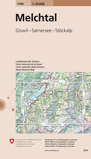Swisstopo | 1190 Melchtal - • WEBER VERLAG