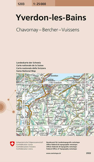 Swisstopo | 1203 Yverdon-les-Bains - • WEBER VERLAG