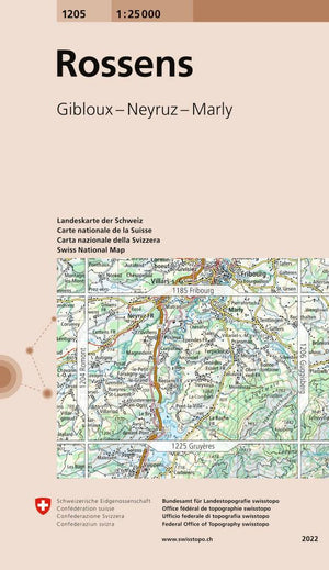 Swisstopo | 1205 Rossens - • WEBER VERLAG