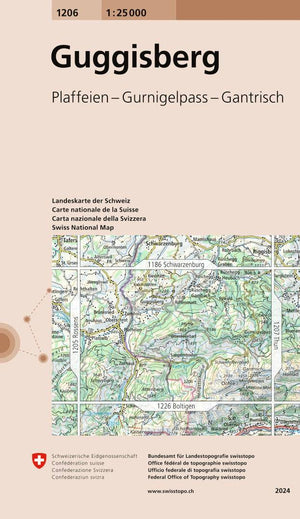 Swisstopo | 1206 Guggisberg - • WEBER VERLAG