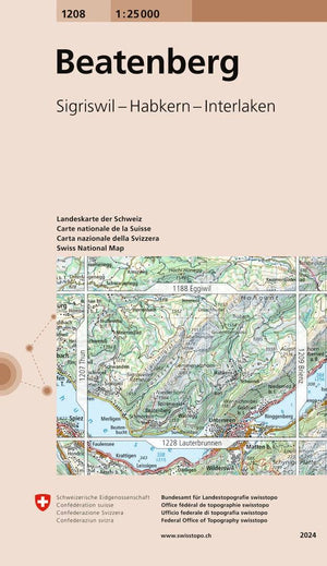Swisstopo | 1208 Beatenberg - • WEBER VERLAG