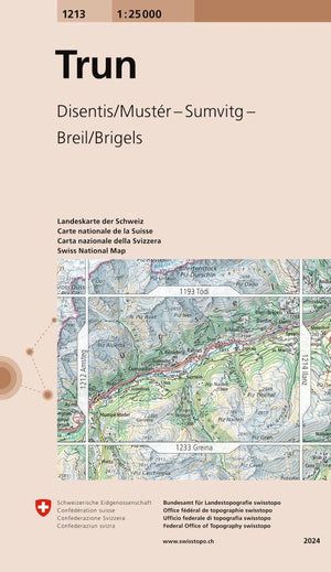 Swisstopo | 1213 Trun - • WEBER VERLAG