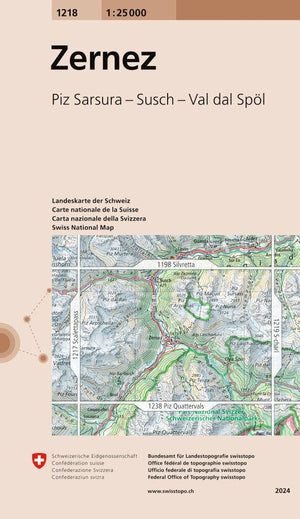 Swisstopo | 1218 Zernez - • WEBER VERLAG