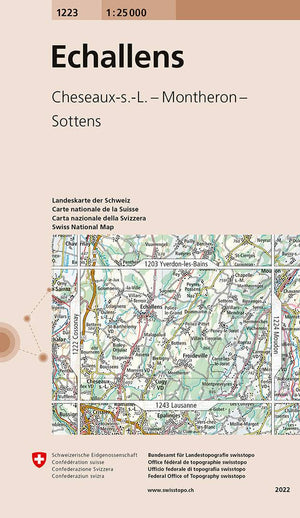 Swisstopo | 1223 Echallens - • WEBER VERLAG