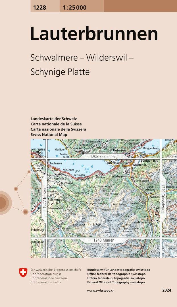 Swisstopo | 1228 Lauterbrunnen - • WEBER VERLAG