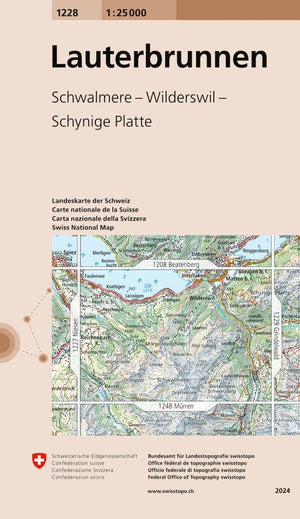 Swisstopo | 1228 Lauterbrunnen - • WEBER VERLAG