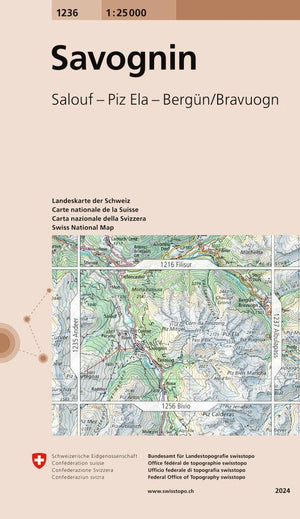 Swisstopo | 1236 Savognin - • WEBER VERLAG