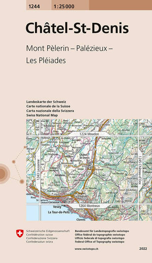 Swisstopo | 1244 Châtel-St-Denis - • WEBER VERLAG