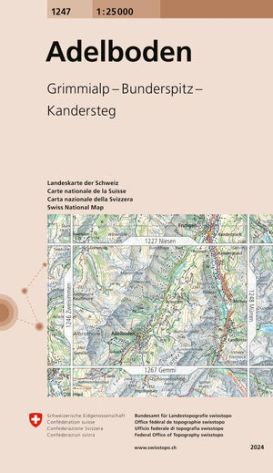 Swisstopo | 1247 Adelboden - • WEBER VERLAG