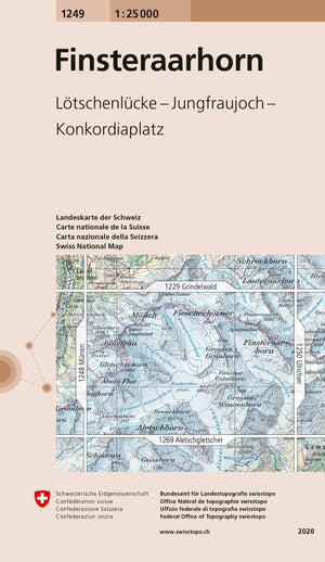 Swisstopo | 1249 Finsteraarhorn - • WEBER VERLAG