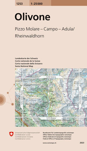 Swisstopo | 1253 Olivone - • WEBER VERLAG