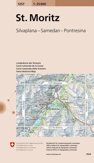 Swisstopo | 1257 St. Moritz - • WEBER VERLAG