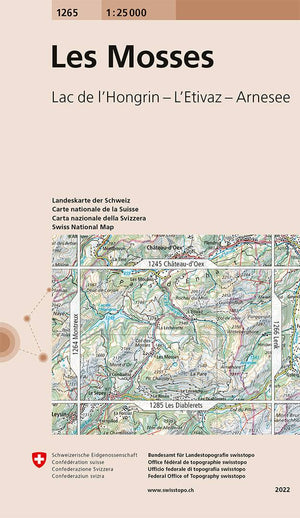 Swisstopo | 1265 Les Mosses - • WEBER VERLAG