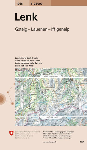 Swisstopo | 1266 Lenk - • WEBER VERLAG