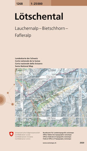 Swisstopo | 1268 Lötschental - • WEBER VERLAG