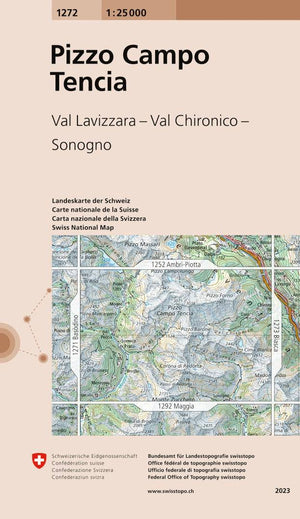 Swisstopo | 1272 Pizzo Campo Tencia - • WEBER VERLAG