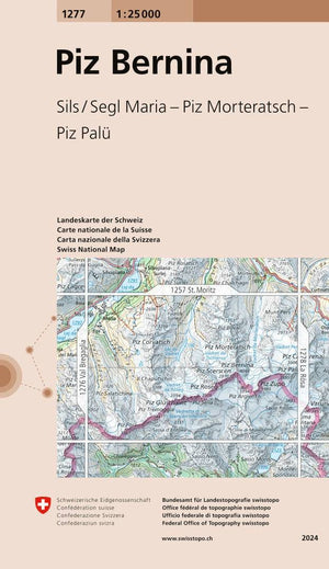 Swisstopo | 1277 Piz Bernina - • WEBER VERLAG