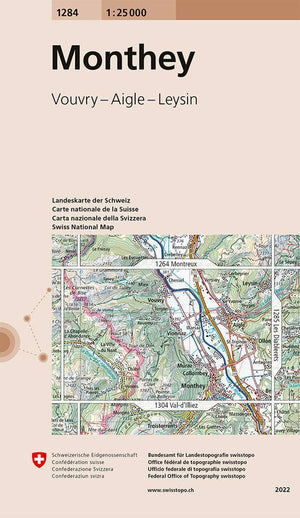 Swisstopo | 1284 Monthey - • WEBER VERLAG