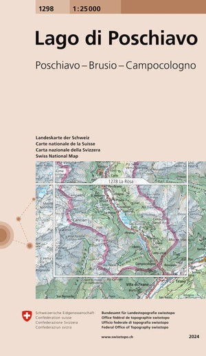 Swisstopo | 1298 Lago di Poschiavo - • WEBER VERLAG