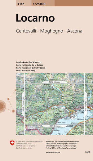 Swisstopo | 1312 Locarno - • WEBER VERLAG