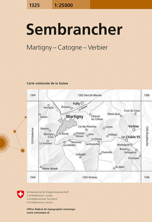 Swisstopo | 1325 Sembrancher - • WEBER VERLAG