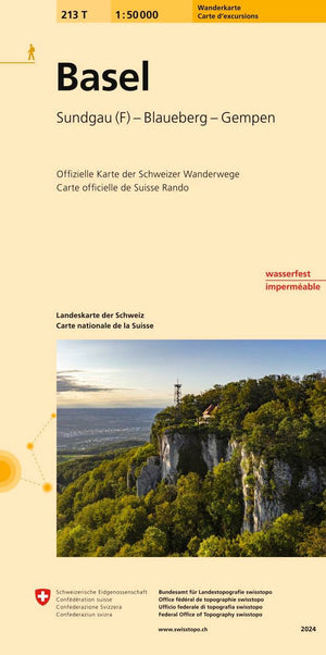 Swisstopo | 213T Basel Wanderkarte - • WEBER VERLAG