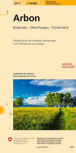 Swisstopo | 217T Arbon Wanderkarte - • WEBER VERLAG