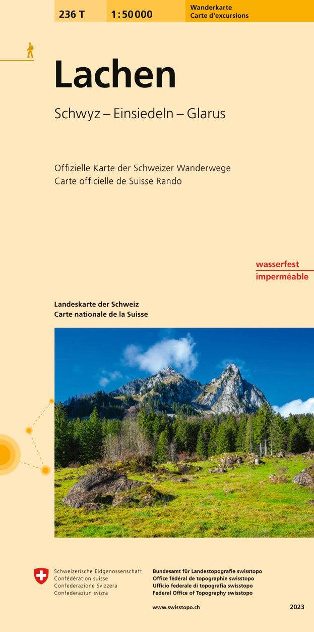 Swisstopo | 236T Lachen Wanderkarte - • WEBER VERLAG