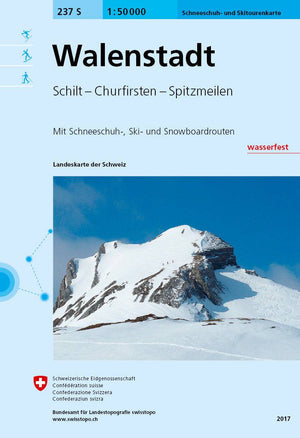 Swisstopo | 237S Walenstadt Schneesportkarte - • WEBER VERLAG