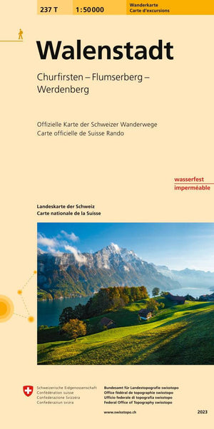 Swisstopo | 237T Walenstadt Wanderkarte - • WEBER VERLAG