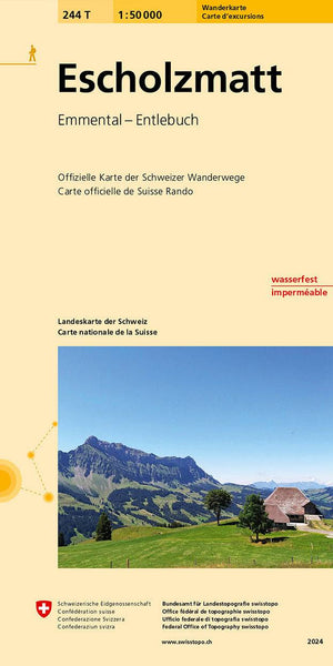 Swisstopo | 244T Escholzmatt Wanderkarte - • WEBER VERLAG