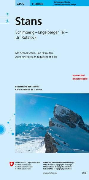 Swisstopo | 245S Stans Schneesportkarte - • WEBER VERLAG