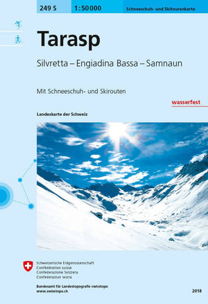 Swisstopo | 249S Tarasp Schneesportkarte - • WEBER VERLAG