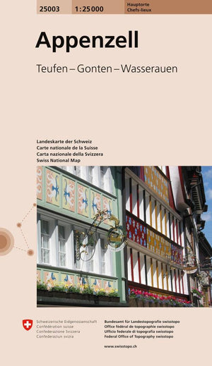 Swisstopo | 25003 Appenzell - • WEBER VERLAG