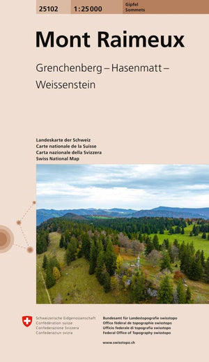 Swisstopo | 25102 Mont Raimeux - • WEBER VERLAG