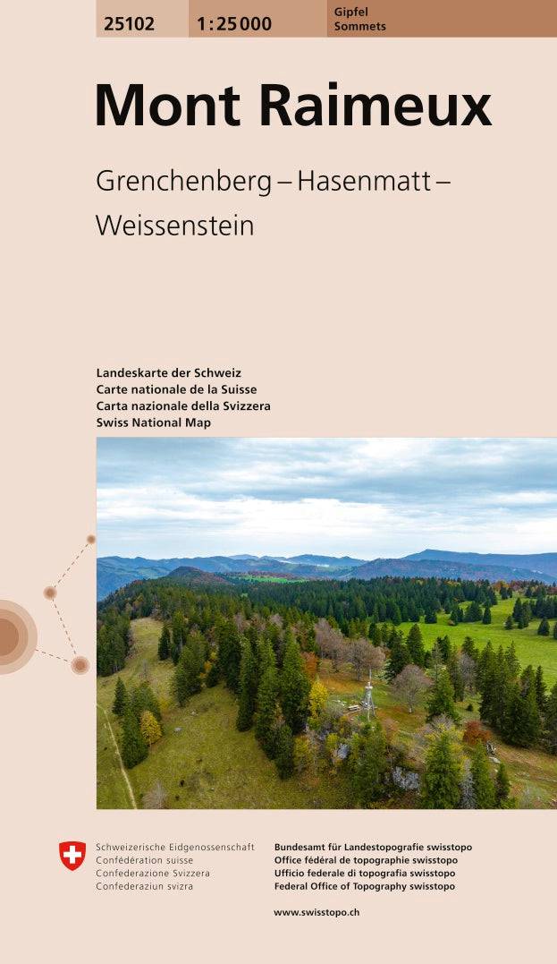 Swisstopo | 25102 Mont Raimeux - • WEBER VERLAG