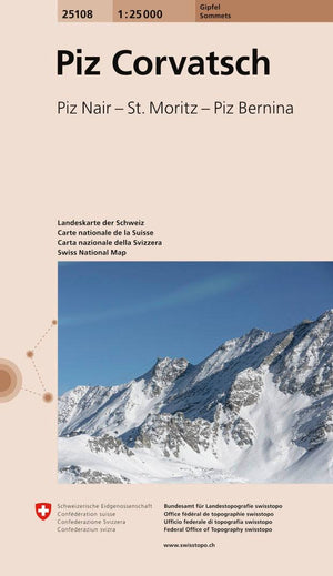 Swisstopo | 25108 Piz Corvatsch - • WEBER VERLAG